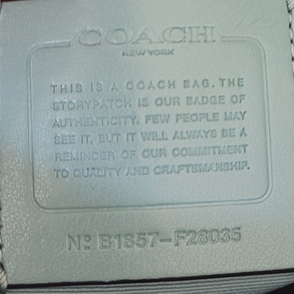 COACH F28035 PEBBLED LEATHER FILE CROSSBODY IN LIGHT SADDLE - Picture 8 of 13